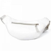 Женская кожаная сумка на пояс GRANDE PELLE 11356 Белый