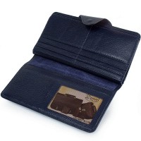 Синее мужское кожаное портмоне DESISAN SHI225-315