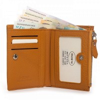 Женский кожаный кошелек Classik  DR. BOND WN-23-10 yellow
