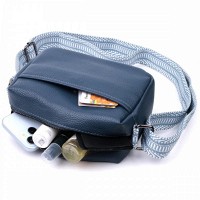 Молодежная женская кожаная сумка через плечо Vintage 22605 