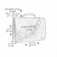 Итальянский мужской кожаный портфель Illusions от Time Resistance 5205401