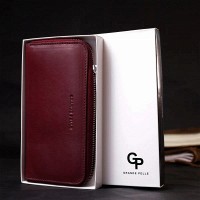 Кожаный женский кошелек ручной работы GRANDE PELLE 16796 