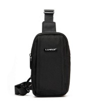 Мужская тканевая сумка-слинг Lanpad 6043 black