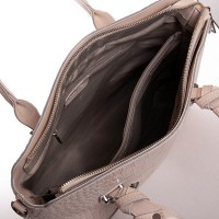 Женская кожаная сумка классическая ALEX RAI 8640 beige