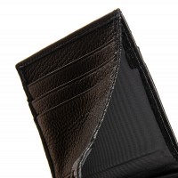 Мужской кожаный кошелек BE BRETTON 163-29 black