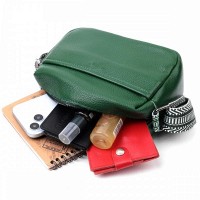 Молодежная женская кожаная сумка через плечо Vintage 22603 