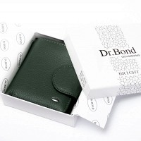 Женский кожаный кошелек Bright DR. BOND WS-415-1 green