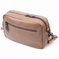 Молодежная женская кожаная сумка через плечо Vintage 22638 