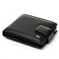 Мужской кожаный кошелек  DR. BOND M8-1CK black