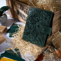 Кожаный картхолдер Hi Art «Let's Go Travel» CH-06 Shabby Alga