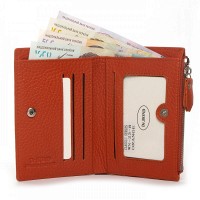 Женский кожаный кошелек Classik  DR. BOND WN-23-8 orange