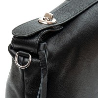 Женская кожаная сумка классическая ALEX RAI 91377 black