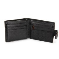 Мужской кожаный кошелек BE BRETTON 163-ND16A black
