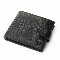 Мужской кожаный кошелек BE BRETTON 208-Z3204 black croco