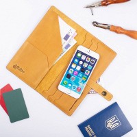 Тревел-кейс из кожи Hi Art TC-01 Shabby Honey Mehendi Art