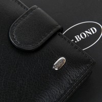 Мужской  кожаный кошелек Classik  DR.   BOND MS-29  black