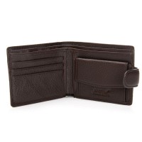 Мужской кожаный кошелек BE BRETTON 208-0611 brown