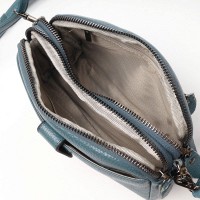 Женский молодежный кожаный клатч ALEX RAI 88085 blue