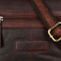Мужская кожаная сумка Ashwood  G31 Brandy (Бренди)