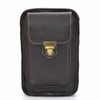 Мужская кожаная сумка через плечо и на пояс TARWA GCw-0075-3md