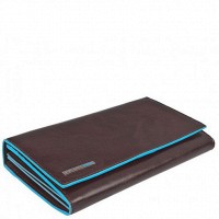 Коричневое кожаное женское портмоне Piquadro Blue Square (PD1855B2_MO)