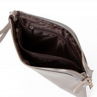Молодежный клатч из кожи ALEX RAI 8801-2 grey