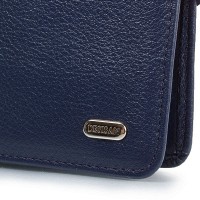 Синее мужское кожаное портмоне DESISAN SHI225-315