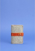 Фетровый кард-кейс BlankNote 6.1 с кожаными коричневыми вставками- BN-KK-6-1-FELT-K