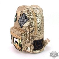 Женский золотой рюкзак 0883