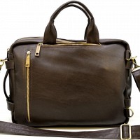 Кожаная коричневая сумка-рюкзак TARWA gc-7014-3md
