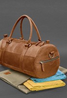 Кожаная мужская сумка BlankNote Harper Светло-коричневая Crazy Horse - BN-BAG-14-K-KR