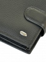 Мужской кожаный кошелек Classik DR. BOND M18055-1 black