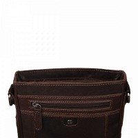 Мужская кожаная сумка Ashwood 8341 Brown (Коричневый)