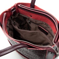 Женская кожаная сумка ALEX RAI 9384-1 bordo