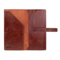 Тревел-кейс из кожи Hi Art TC-01 Mehendi Classic коньячный