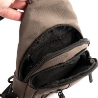 Мужская тканевая сумка-слинг Lanpad 20829 khaki мал
