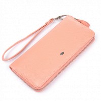 Женский кожаный кошелек Classik  DR. BOND W38 pink purple