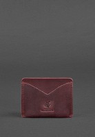 Кожаная визитница BlankNote 5.0 бордовая Crazy Horse BN-KK-5-VIN-KR