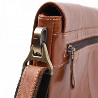 Мужская кожаная сумка через плечо Vintage 20830 