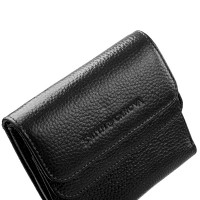 Женский кожаный кошелек SMITH CANOVA FUL-28611-black