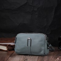 Молодежная женская кожаная сумка через плечо Vintage 22280 