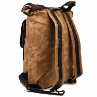 Мужской рюкзак из кожи и канваса TARWA RCw-5191-3md