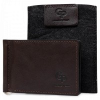 Кожаный зажим для купюр GRANDE PELLE 11547