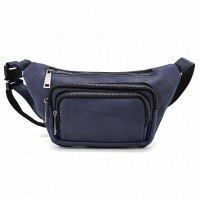 Мужская кожаная сумка бананка, сумка напоясная TARWA RK-8179-3md