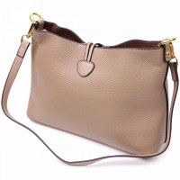 Молодежная женская кожаная сумка с косметичкой Vintage 22320 