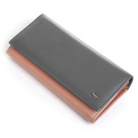 Женский кожаный кошелек Rainbow DR. BOND WRS-501-2 gray