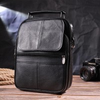 Мужская кожаная сумка через плечо Vintage 21396