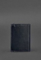 Кожаная обложка для паспорта 1.0 темно-синяя краст BN-OP-1-NAVY-BLUE
