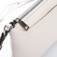 Женский молодежный кожаный клатч ALEX RAI 3092 white