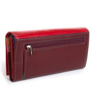 Женский кожаный кошелек Rainbow DR. BOND WRS-501-2 red